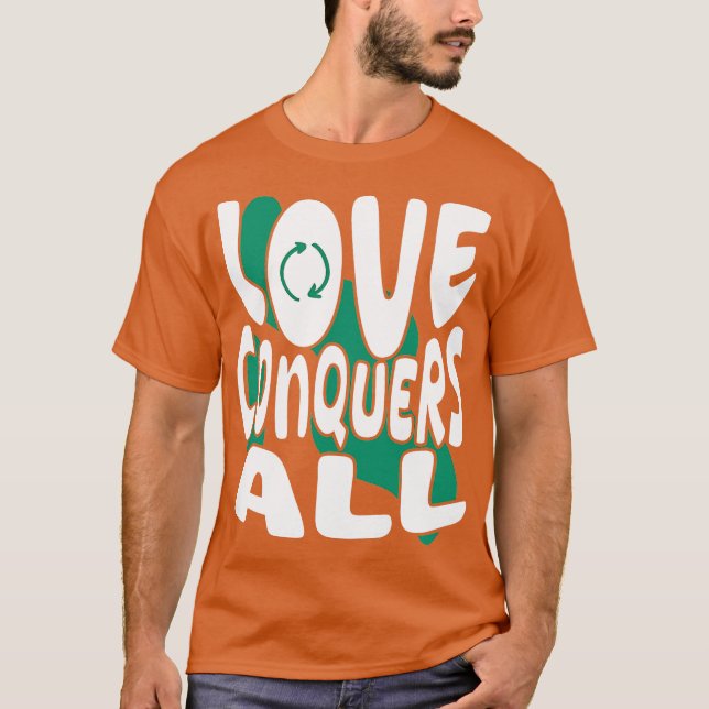 Camiseta el amor conquista todo (Anverso)