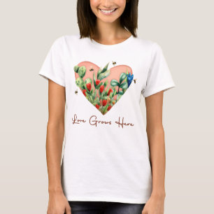 Camiseta El amor crece aquí
