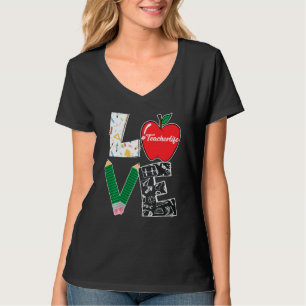 Camiseta El Amor Cura Enseñando De Vuelta A La Escuela Me E