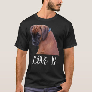 Camiseta El Amor Cuto Es El Perro Boxer Dueños De Grandes B