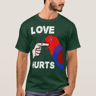 Camiseta El amor daña a la hembra Eclectus Parrot