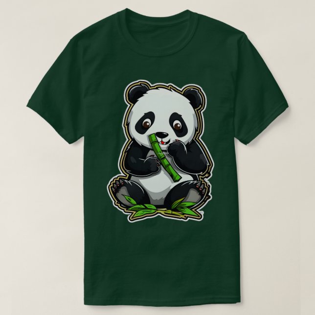 Camiseta El amor de bambú al final del Panda come 2 (Diseño del anverso)