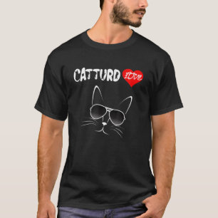 Camiseta El amor de Catturd Cara de gato divertida con gafa