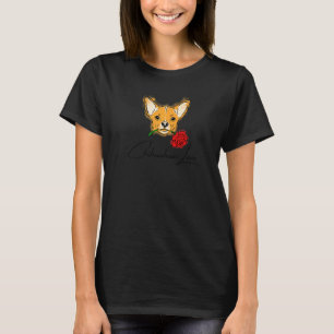 Camiseta El amor de Chihuahua con la cara de cachorro chupa