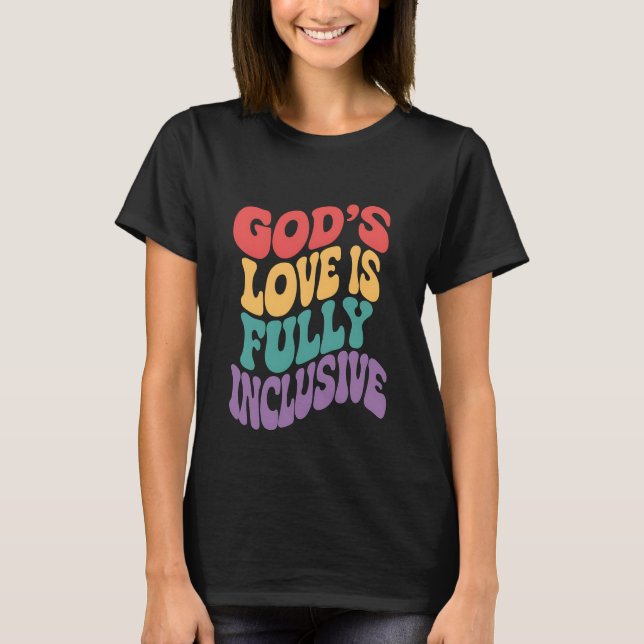 Camiseta El amor de Dios es cristiano completamente inclusi (Anverso)