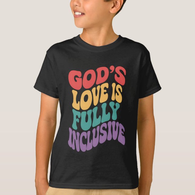 Camiseta El amor de Dios es cristiano completamente inclusi (Anverso)