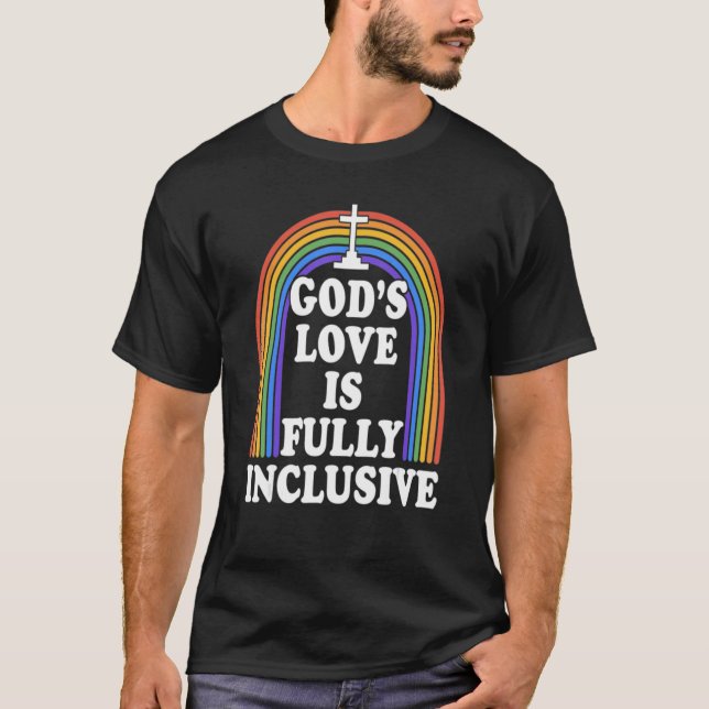 Camiseta El amor de Dios es totalmente inclusivo para los g (Anverso)
