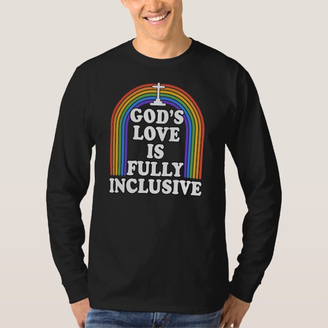 Camiseta El amor de Dios es totalmente inclusivo para los g (Anverso)
