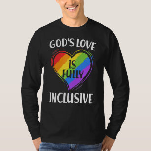 Camiseta El amor de Dios gay es totalmente inclusivo entre 