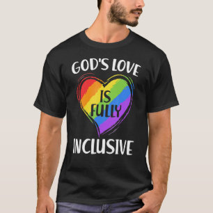 Camiseta El amor de Dios gay es totalmente inclusivo entre