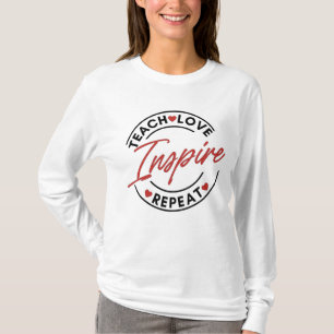 Camiseta El amor de enseñanza inspira motivación