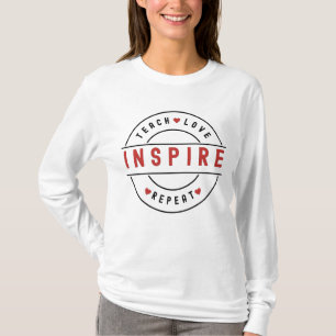 Camiseta El amor de enseñanza inspira motivación