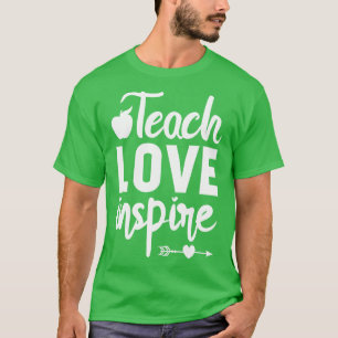 Camiseta El amor de enseñar inspira apreciación de los prof