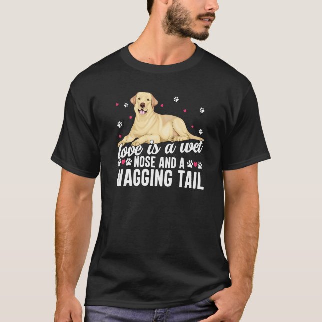 Camiseta El Amor De Goldendoodle Es La Nariz Mojada Saltand (Anverso)