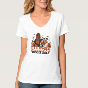 Camiseta El amor de Halloween salva vidas a los perros resc