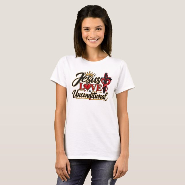 Camiseta El amor de Jesús es incondicional  (Anverso completo)