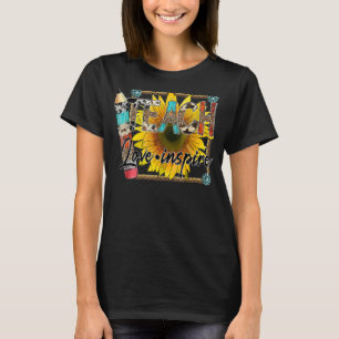 Camiseta El amor de la enseñanza inspira al Piel de vaca de