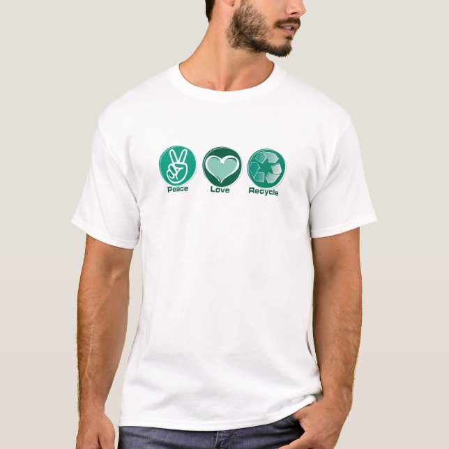 Camiseta El amor de la paz recicla (Anverso)