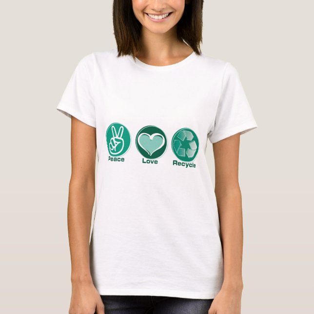 Camiseta El amor de la paz recicla (Anverso)