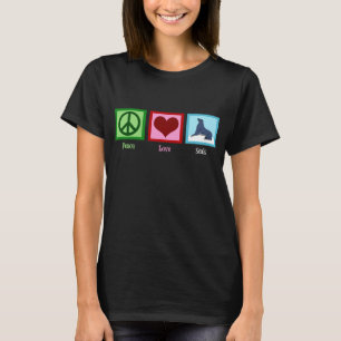 Camiseta El amor de la paz sella a las mujeres oscuras