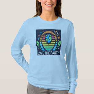 Camiseta El amor de la Tierra sustentable en el Día de la T