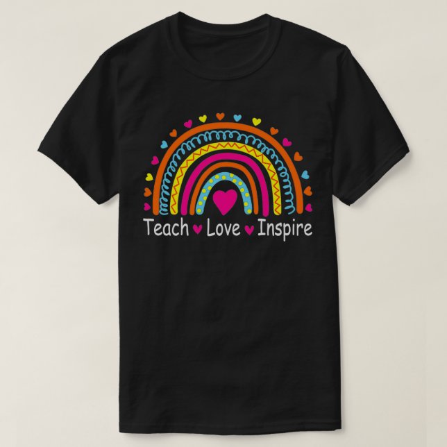 Camiseta El amor de las clases inspira al boho leopardo del (Diseño del anverso)
