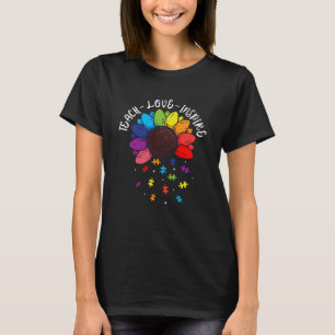 Camiseta El amor de las clases inspira autismo de las flore