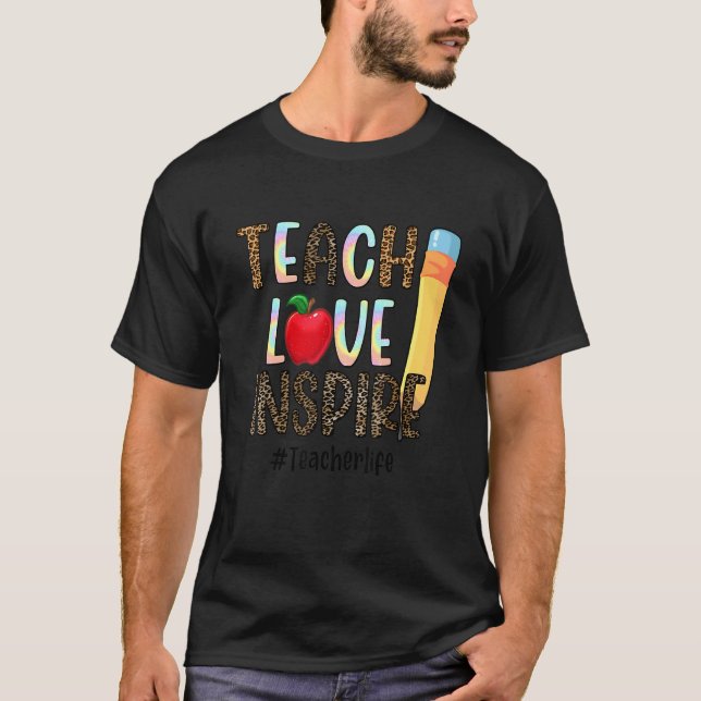 Camiseta El amor de las clases inspira la vida del profesor (Anverso)