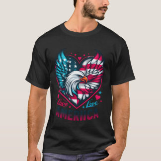 Camiseta El amor de las mujeres a los niños americanos