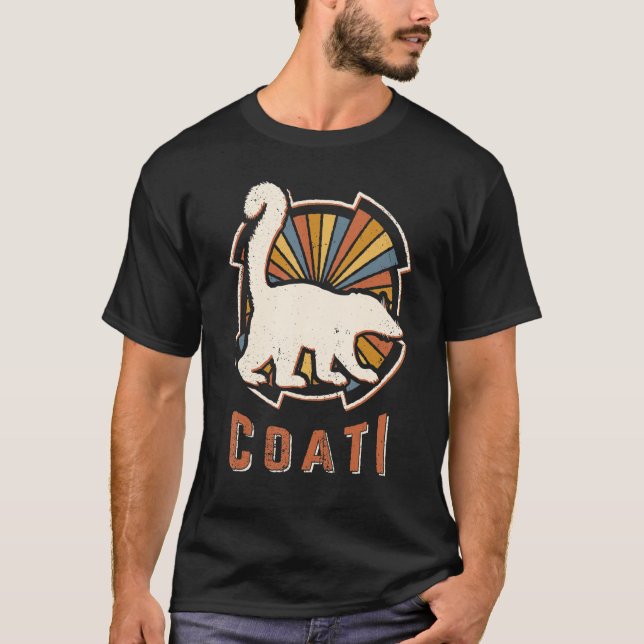 Camiseta El amor de los animales Retro Clásico de Coati Vin (Anverso)