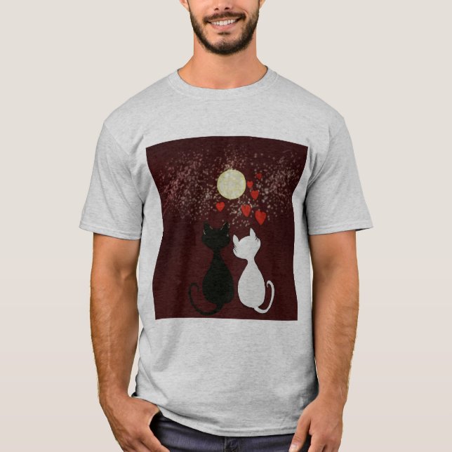 Camiseta El amor de los gatos (Anverso)