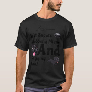 Camiseta El amor de los labradores negros significa "lindo"