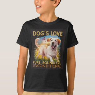 Camiseta El amor de los perros es puro ilimitado incondicio