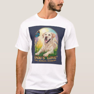 Camiseta El amor de los perros es puro ilimitado incondicio