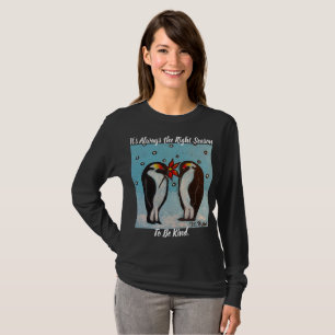 Camiseta El amor de los pingüinos el arte caprichoso