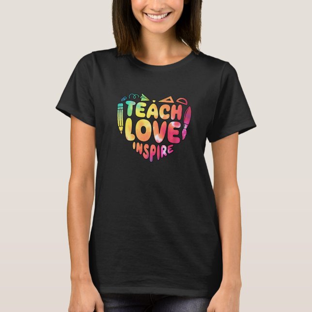 Camiseta El amor de los profesores inspira el primer día de (Anverso)