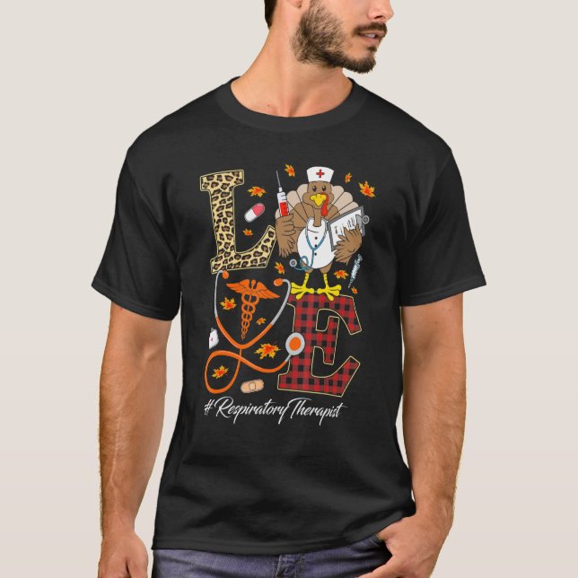 Camiseta El amor de los terapeutas respiratorios el día de  (Anverso)