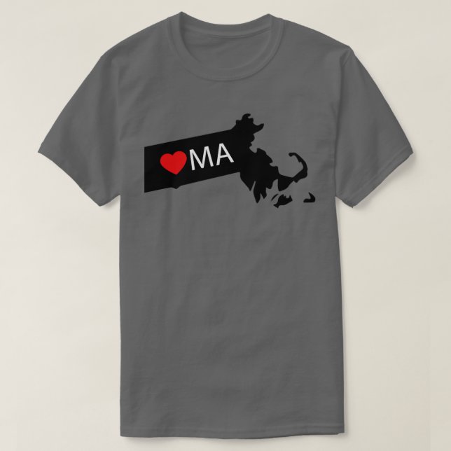 Camiseta El amor de Massachusetts (Diseño del anverso)