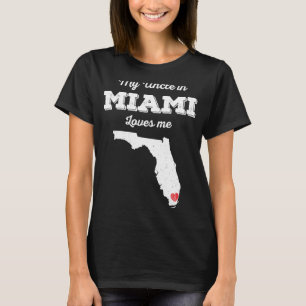 Camiseta El amor de mi tío en Miami Florida me ama mucho