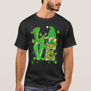 Camiseta El amor de San Patricio Gnomes Shamrock Horseshoe 