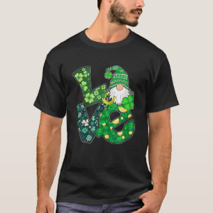 Camiseta El amor de San Patricio Gnomes Shamrock Horseshoe 