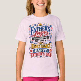 Camiseta El amor de un padre reina por siempre