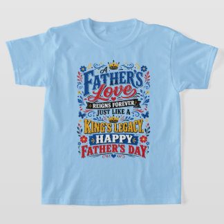 Camiseta El amor de un padre reina por siempre