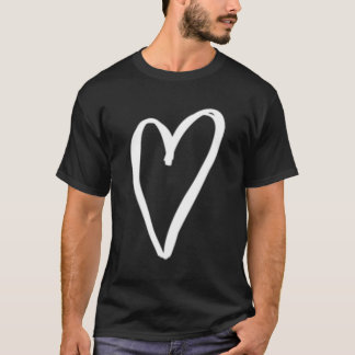 Camiseta El Amor Del Día Del Pequeño Y Blanco