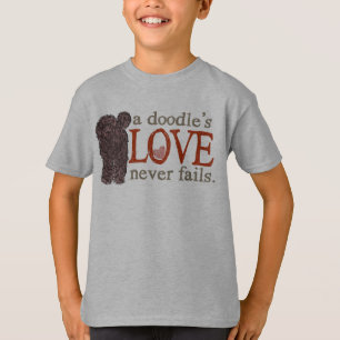 Camiseta El amor del Doodle nunca falla - el chocolate