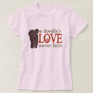 Camiseta El amor del Doodle nunca falla - el chocolate