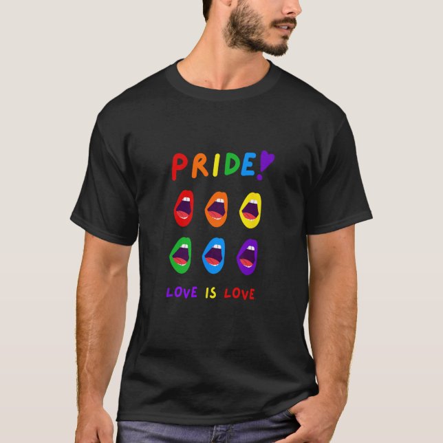 Camiseta El amor del orgullo masculino es la celebración de (Anverso)