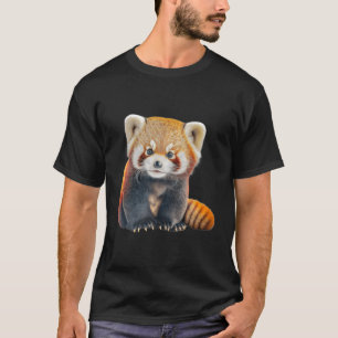 Camiseta El Amor Del Panda Rojo Distraído Fácilmente Por Lo