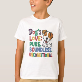 Camiseta El amor del perro es incondicional