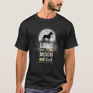 Camiseta El Amor Del Perro Mastiff Argentino A La Luna